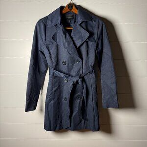 Harve Benard Navy Pea Coat with Belt Sz M